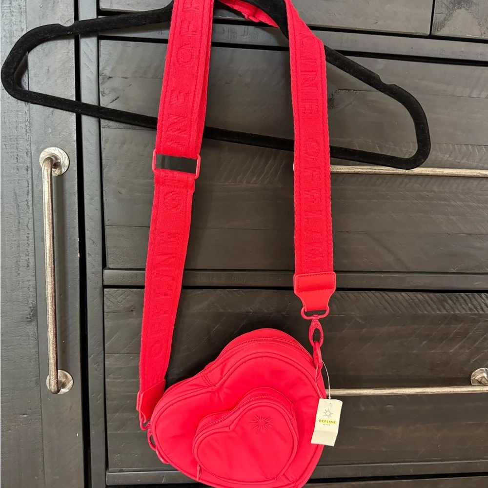 Aerie Red Heart Crossbody Bag - Picture 2 of 6